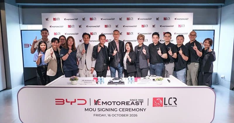 Motor-East and Lion City Rentals Partner to Introduce 200 BYD Vehicles ...